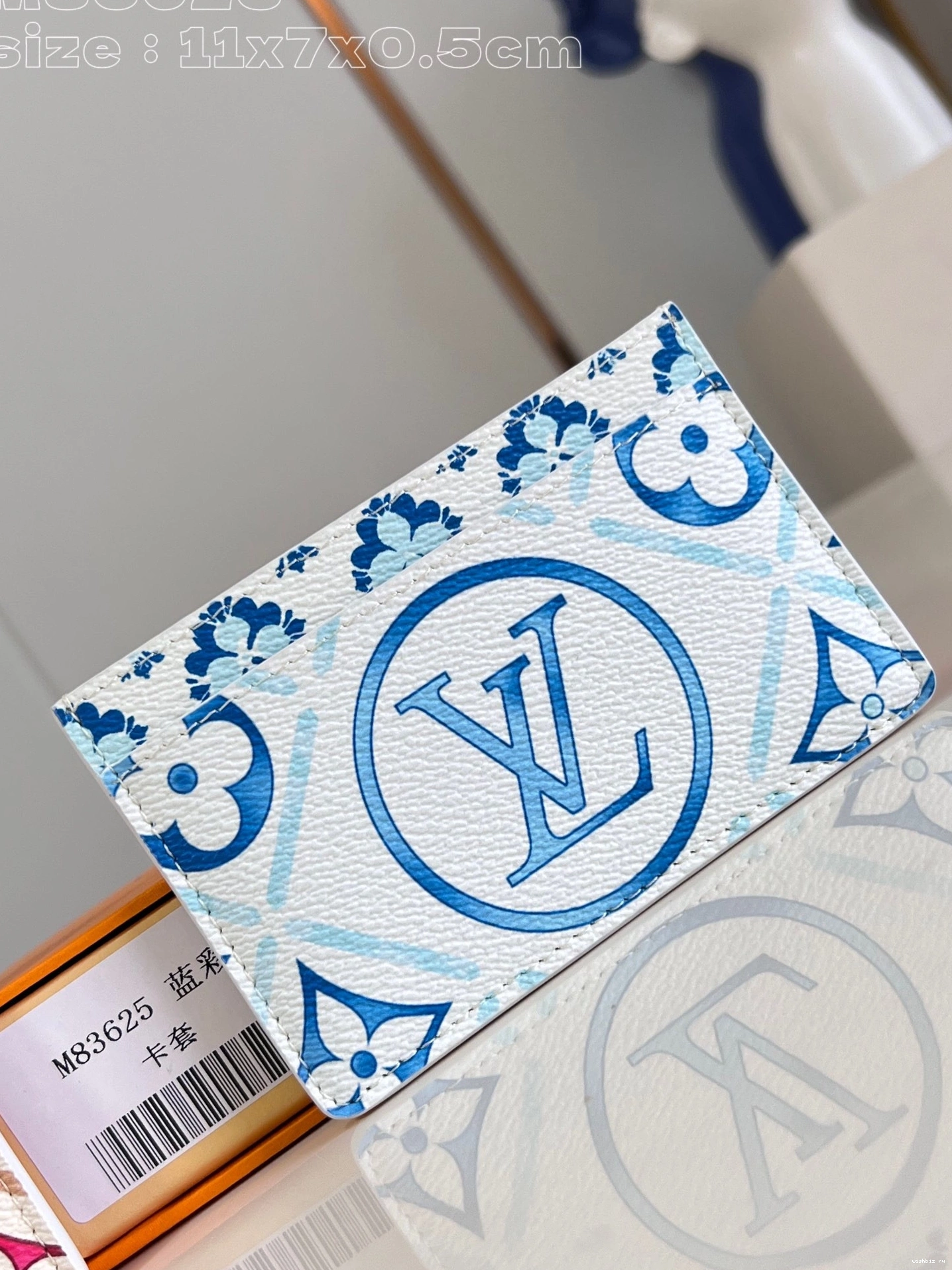 WIS LOUIS CARD HOLDER-11*7*0.5cm VUITTON 0816